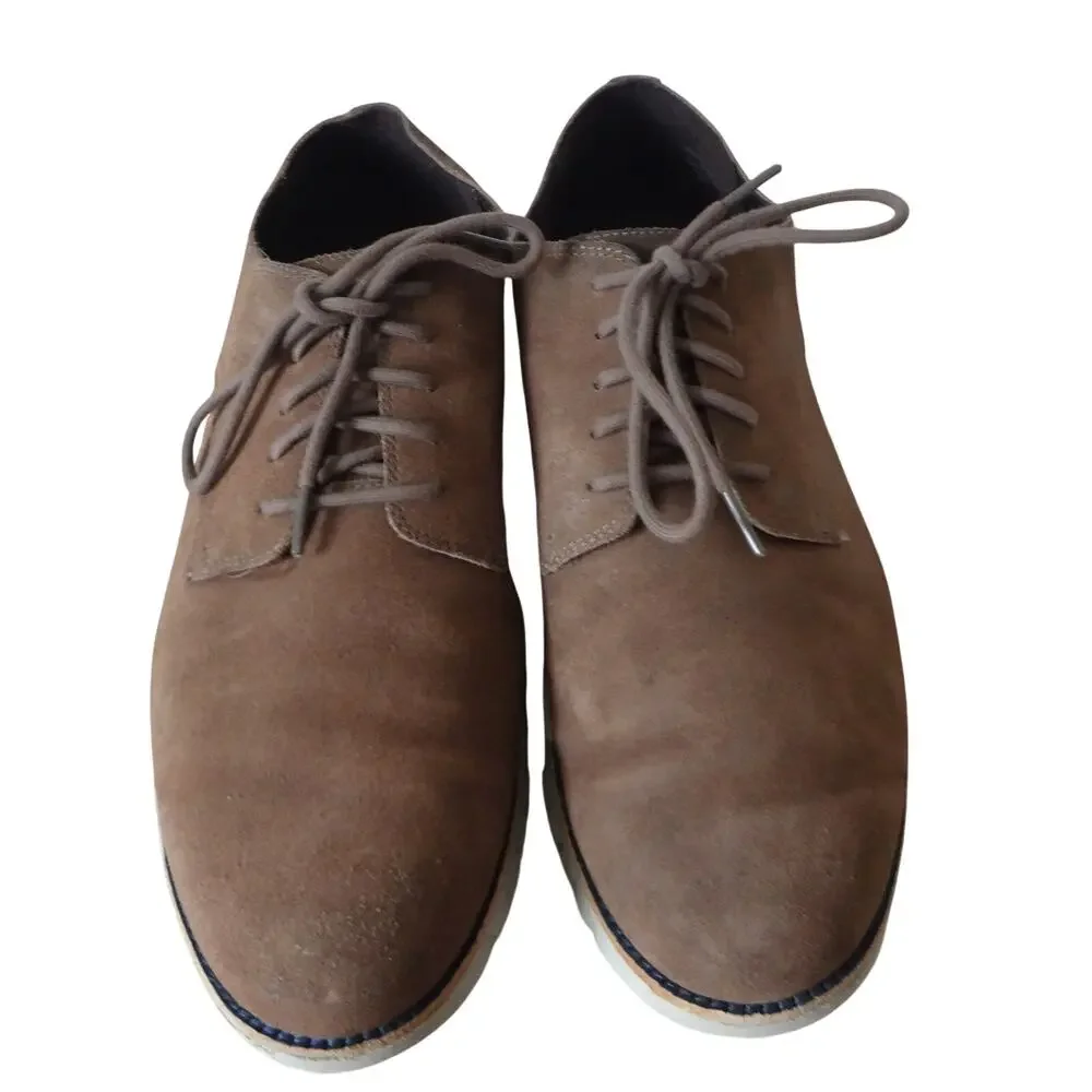 Cole Haan Zerogrand Remastered Plain Toe Oxford Sneaker Brown Suede Mens 13 M
